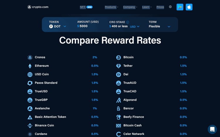 Crypto.com staking