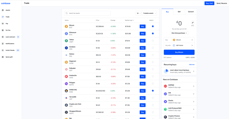 Coinbase desktop version