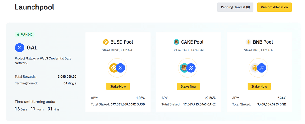 Binance Launchpool